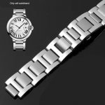 Cartier Blue Balloon Kellarihma jaoks Tahke Peen Terasest Meeste ja Naiste Metallist K&auml;ev&otilde;ru Kumer Terasest Kellarihm 18.11mm 20.12mm 16.8mm h&otilde;be