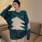 Korea Pullover Kampsun J&otilde;ulune Lahtine Slouchy Slouchy Sviiter Naiste Disain Sense Mitmek&uuml;lgne Pikkade Varrukatega Pullover Kampsun Top Mood One Size