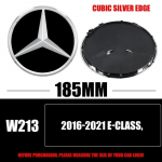 3D 185MM 205MM Esiv&otilde;re T&auml;helogo Embleem M&auml;rk Autotarvikud Mercedes-Benz C/B/E Klassi W206 W253 W213 GLC GLE V Klassi jaoks