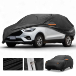 Motoforti All-Weather Waterproof Car Cover - UV-Resistant Outdoor Full Exterior Protection for mg ZS 2017- 210D-PU gray