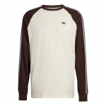 Adidas Originals Bc Ls Cali &Uuml;mmarguse kaelusega pullover Puuvillane Sportlik Triibuline Pikkade varrukatega T-s&auml;rk Meeste Topid HZ3829 XL