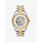Michael Kors Suur kahetooniline Lexingtoni k&auml;ekell MK9243 kuld/h&otilde;be