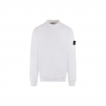 Stone Island Lihtne Logoga Plaaster &Uuml;mmarguse Kaelusega Pika Varrukaga Dressipluus Meeste dressipluus Valge 791561352-V0001 XXL