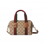 Gucci logo eemaldatava &otilde;larihmaga riidest kandekott Mini unisex kandekotid Beež 859975-FAFWX-9870 Basic Set (Bag+Dust Bag)