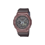 Casio T&auml;ismetallist Seeria Kaheksakantne Midnight Mist Seeria Miladi V&auml;rv Klassikaline Kaheksakantne Spordiveekindel Elektrooniline Liikumine Vaikrihm GM-2100MF-5APR Regular Watch Box,Maillard Style Mist Brown