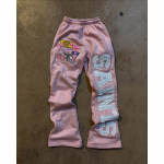 LUXEON Y2K Streetwear Spordip&uuml;ksid Meeste Naiste Hip Hop Retro T&auml;htede Tikandiga Liigendatud Vabaaja P&uuml;ksid Venivad K&otilde;rge V&ouml;&ouml;koht Jooksup&uuml;ksid S