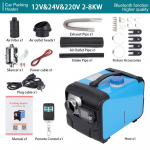 12V 24V 220V diiselmootoriga parkimisk&uuml;tteseade 2KW-8KW Bluetooth-juhtimisega LCD-ekraaniga universaalne talvine k&uuml;tteseade autodele, paatidele, kaubikutele ja soojendusele