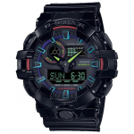 Casio G-SHOCK Meeste Vaik 200M Veekindel Analoog P&otilde;rutuskindel Kvartsikell GA-700RGB-1A must
