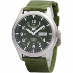 Renoveeritud Seiko 5 Military Automaatne Spordi Jaapanis valmistatud SNZG09 SNZG09J1 SNZG09J Meeste k&auml;ekell roheline