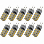 10 tk G4 AC 220V 2,5W 180lm 3000-3500K SMD 2835 24 LED Soojavalged Pirnid Lambid