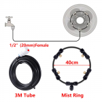 V&auml;lispihustiga jahutuss&uuml;steem 3/6/10m Aia Terrassi R&otilde;du Temperatuuri Alandav Udupihusti DIY Ventilaatorjahuti Udupihusti