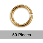 14K kullat&auml;idisega avatud h&uuml;pper&otilde;ngad 14K kullast split-r&otilde;ngas DIY ehteosade valmistamiseks 24ga(0.50x2.3mm) beige