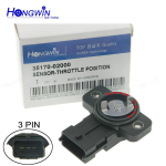 35170 02000 Throttle Position Sensor Fits Hyundai i10 06 Kia Morning Picanto 04-07 35102-02910,3510202910,35102 02910,3517002000 X1 Sensor gray