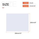 4 tk ABS-plastikplekk 250x200mm Valge lehtplaadi paksus 0,5/1,5/2/3 mm Ehitusmudeli DIY-k&auml;sit&ouml;&ouml;paneeli jaoks white