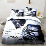 V&otilde;&otilde;ras vs. Predator Predator Filmi Voodipesu Komplekt &Uuml;he Kahekohaline Queen King Suuruses Tekikott T&auml;iskasvanud Poiste Magamistuba Voodikate Luksuslik Kingitus EU single(135x200cm)