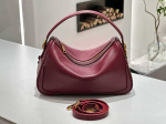 Uus Nahast Naiste Kott Suure Mahutavusega K&auml;ekott Niche K&uuml;lje all Kantav Kott T&ouml;&ouml;le Mineku &Otilde;lakott K&otilde;rge Kvaliteediga Crossbody Kott Padjakott 28x9x17 CM punane