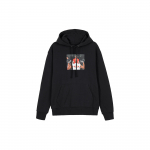 Jordan Brand&times;UNDEFEATED &Uuml;hine Kapselkogu Seeria Karakteritr&uuml;kiga Huppar Paelaga Meeste Huppar Must DX6318-010 S