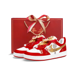 Nike Court Borough 2 Madalad Lauatennise Kingad Unisex Valge Punane BQ5448-103(Team-S-BOX) 38