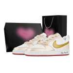 Nike Court Borough Rula Kingad Unisex Madal L&otilde;ige Kuldne/Valge/Must DV5456-137(Meeskond529--) 36