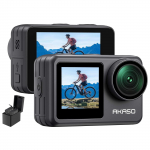 AKASO Brave 7 LE Action IPX7 Veekindel Allveepilt Kahev&auml;rviline V&auml;line Mikrofon 1350mAh x2 Action Cam Kaamera, 4K60FPS, 20MP, (40M Veekindel), must