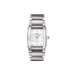 Tissot T-Lady Seeria Kvartsmehhanism Roostevabast terasest Valge sihverplaat H&otilde;bedane ruudukujuline k&auml;ekell Naiste kellad T073.310.11.017.01 Regular Watch Box,Silver Dial