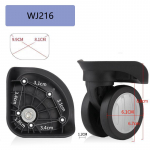 DELSEY WJ216 Kohvri Universaalne Ratas Pagasitarvikud Varuosad K&auml;rudele Ratta Vahetus Remont 2 Wheels