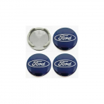 4x Ford 54mm Sinised Legeerterasest Velgede Keskkattekatte Sobivad Focus C-Max CA Kuga