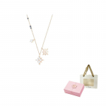Swarovski Symbolica kaelakeed naistele roosakuld F-Pink Double-Open Magnetic Gift Box And Gift Bag roosa kuldne v&auml;rv