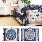 Ameerika Maakodu Retro Žakardkootud Tekk P&auml;ike Kuu Jumal Diivanikate Tolmukindel Padi Vaipkatt Tekstiil Dropshipping 90x90cm
