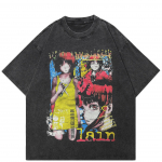 Streetwear Jaapani Anime Graafiline T-s&auml;rk Puuvillane Unisex Top T-s&auml;rk Suvine L&uuml;hikeste Varrukatega T-s&auml;rk S mitmev&auml;rviline