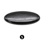 Ford Metall K&otilde;ik Suurused Logo For Focus Mondeo Edge Ecosport Fiesta Fusion Tagumine Pagasiruumi Embleem Metallist Kate Kleebis M&auml;rk Klassikaline Sinine 17.5X7.5cm gray