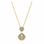 Swarovski Idyllia Ripats kahe kesta ja kristallidega Kaelakee Naiste Kuldne 5689197 kuld