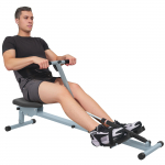 S&otilde;udeergomeeter koduseks kasutamiseks, H&uuml;drauliline fitness-s&otilde;udeergomeeter LCD-ekraaniga, 12 takistustaset 130 x 47.5 x 67 cm