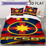 fcsb steaua Muster Voodipesu tekkikomplekt tekikate padjap&uuml;&uuml;r Kodu kaunistus S&uuml;nnip&auml;evakingitus (1 * tekikott + 2 * padjap&uuml;&uuml;ri ilma s&uuml;damikuta) 135x200cm