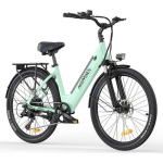HillMiles MileCity 1 T&auml;iskasvanute Elektriline Jalgratas 26 - 250W Mootor - Eemaldatav Aku 36V/13Ah - Maksimaalselt 100KM - Roheline
