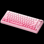 AULA S75Pro Kolmerežiimiline RGB Gasket Kohandatav Mehaaniline Klaviatuur roosa