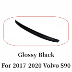 Volvo jaoks Volvo S90 T5 2017 2018 2019 2020 jaoks Must S&uuml;sinikust Tagaluugi Kaas Ducktail Huule Spoiler Tiivad Auto V&auml;lis Tuning Lisatarvik FK4 tumehall v&auml;rv