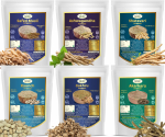 Biotic Safed Musli, Ashwagandha, Shatavari, Kaunch, Gokhru, Akarkara pulber - 300g (50g kumbki)
