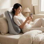 Voodi seljatugi Padi Hingav Lugemispadi Ergonoomiline Diivanile Double Gray black