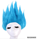 P&uuml;hade&uuml;likonnad Son Goku Karnevali anime Cosplay Kost&uuml;&uuml;mid &Uuml;laosa/P&uuml;ksid/V&ouml;&ouml;/Saba/Randmepaelad/Parukas T&auml;iskasvanutele one blue