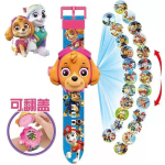 Laste Multikate Projektsioonikell Valgustusega M&auml;ngukell Paw Patrol Elsa Printsess 3-6 Aastat Poisid T&uuml;drukud LED Helendav Digitaalkell roosa