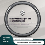 Auto s&uuml;sinikkiust nahast rooliratta kate Suzuki S-Cross Swift SX4 Vitara Jimny Grand-Vitara Baleno Celerio Ciaz Samurai jaoks