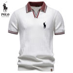 Polo Ralph Lauren 2026 Suvi Uus Naiste Tikandiga Vabaaja Kontrastse V&auml;rvusega Polo S&auml;rk L&uuml;hikeste Varrukatega Naiste Villane Top M white
