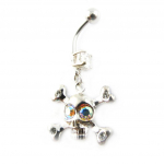 Les Tr&eacute;sors De Lily [F8823] &ndash; keha augustamine  Skull  valge valge