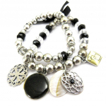 NOA [G6041] - Bracelet Cr&eacute;ateur 'Nora' noir must