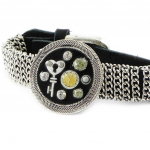 Les Tr&eacute;sors De Lily [H9835] - Bracelet Cr&eacute;ateur 'Babouchka' noir argent&eacute; must