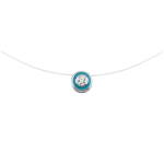 Altesse [L0171] - Collier Argent 'Tania' turquoise t&uuml;rkiissinine