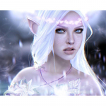 DIY teemantmaal Haldjat&uuml;druku portree helmed tikandid kivist ristpistes pilt 20X30CM