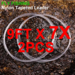 Bimoo 2PCS lend&otilde;nge nailonist monofilament Leader n&ouml;&ouml;r koonusjoon 0X 1X 2X 3X 4X 5X 6X 7X OX