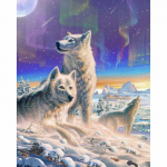 Teemantv&auml;rvimine Loomad Hundi t&auml;isring puur DIY Teemanttikandid maastik Ristpiste 20X30CM